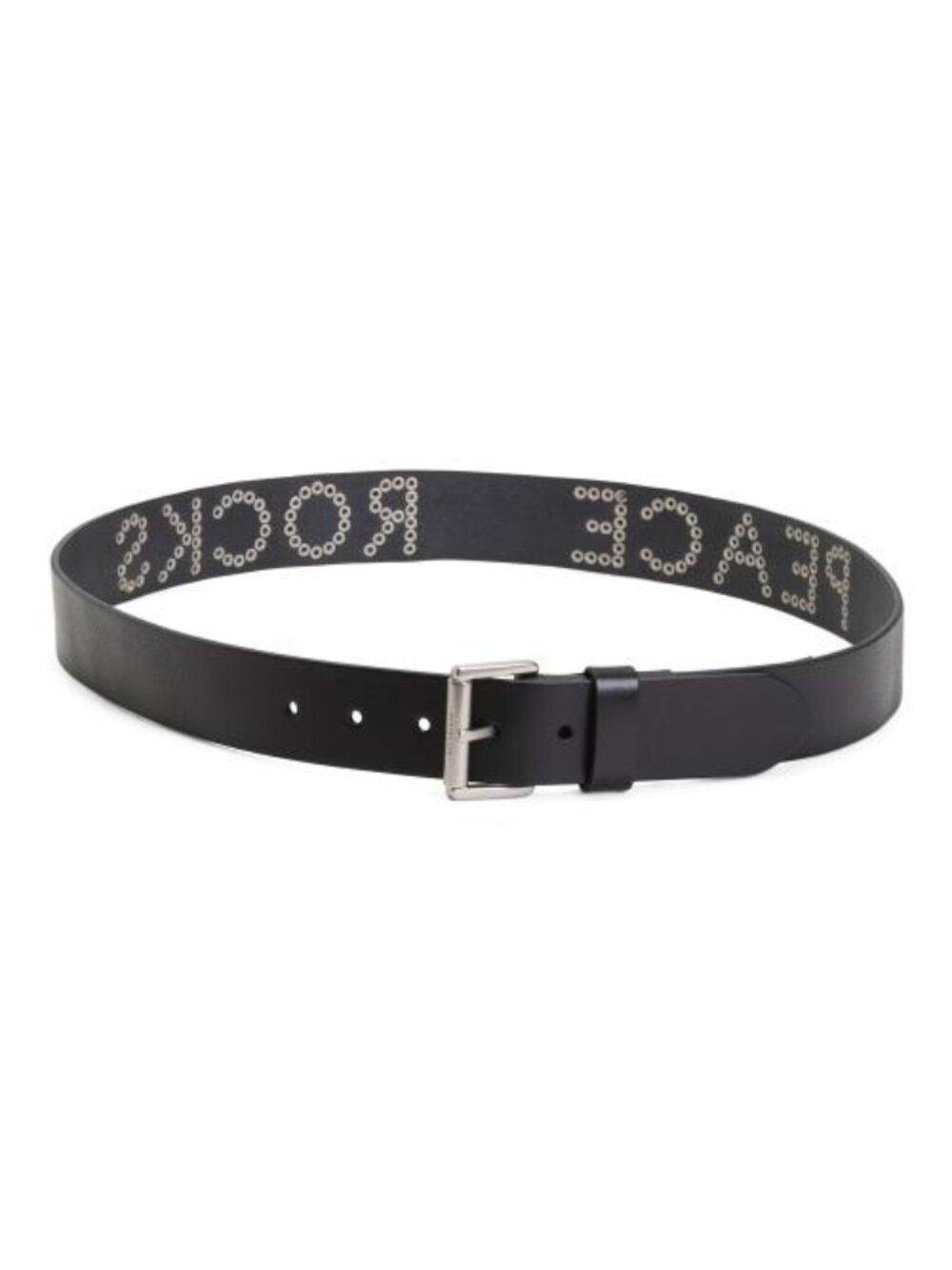 New All Saints Leather Peace Rocks Studded Belt Size L